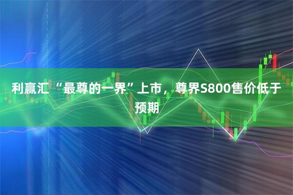 利赢汇 “最尊的一界”上市，尊界S800售价低于预期