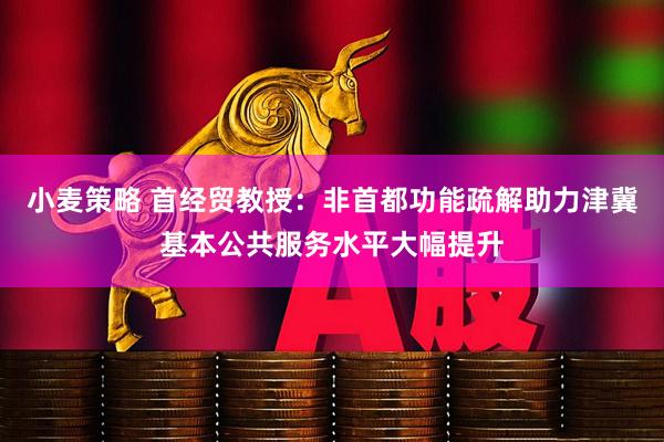 小麦策略 首经贸教授：非首都功能疏解助力津冀基本公共服务水平大幅提升