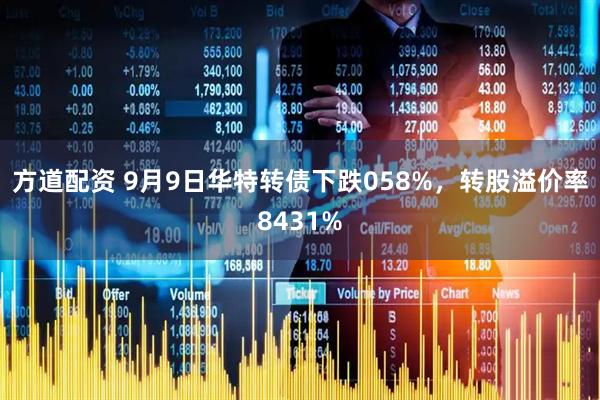 方道配资 9月9日华特转债下跌058%,转股溢价率8431%